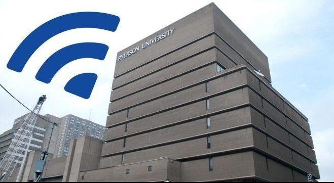 Ryerson next to a wifi symbol
