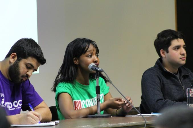 Just some students caring a lot. PHOTO: ANNIE ARNONE