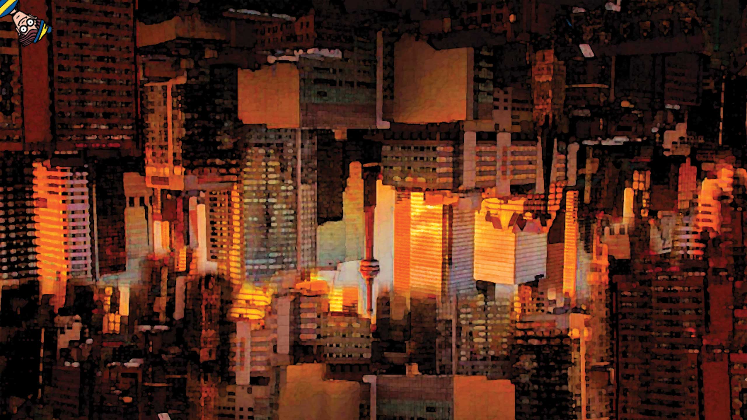 A photo illustration of Toronto