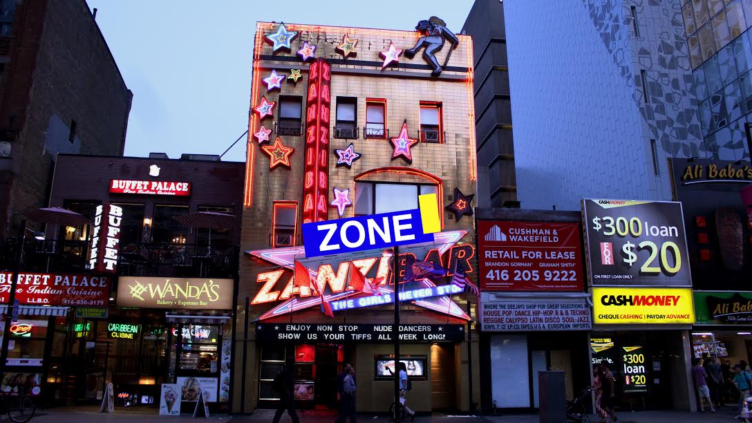 Ryerson’s president unveiled the university’s new Po-Op pro- gram Tuesday under the Zanzibar Zone. PHOTO ILLUSTRATION: SARAH KRICHEL