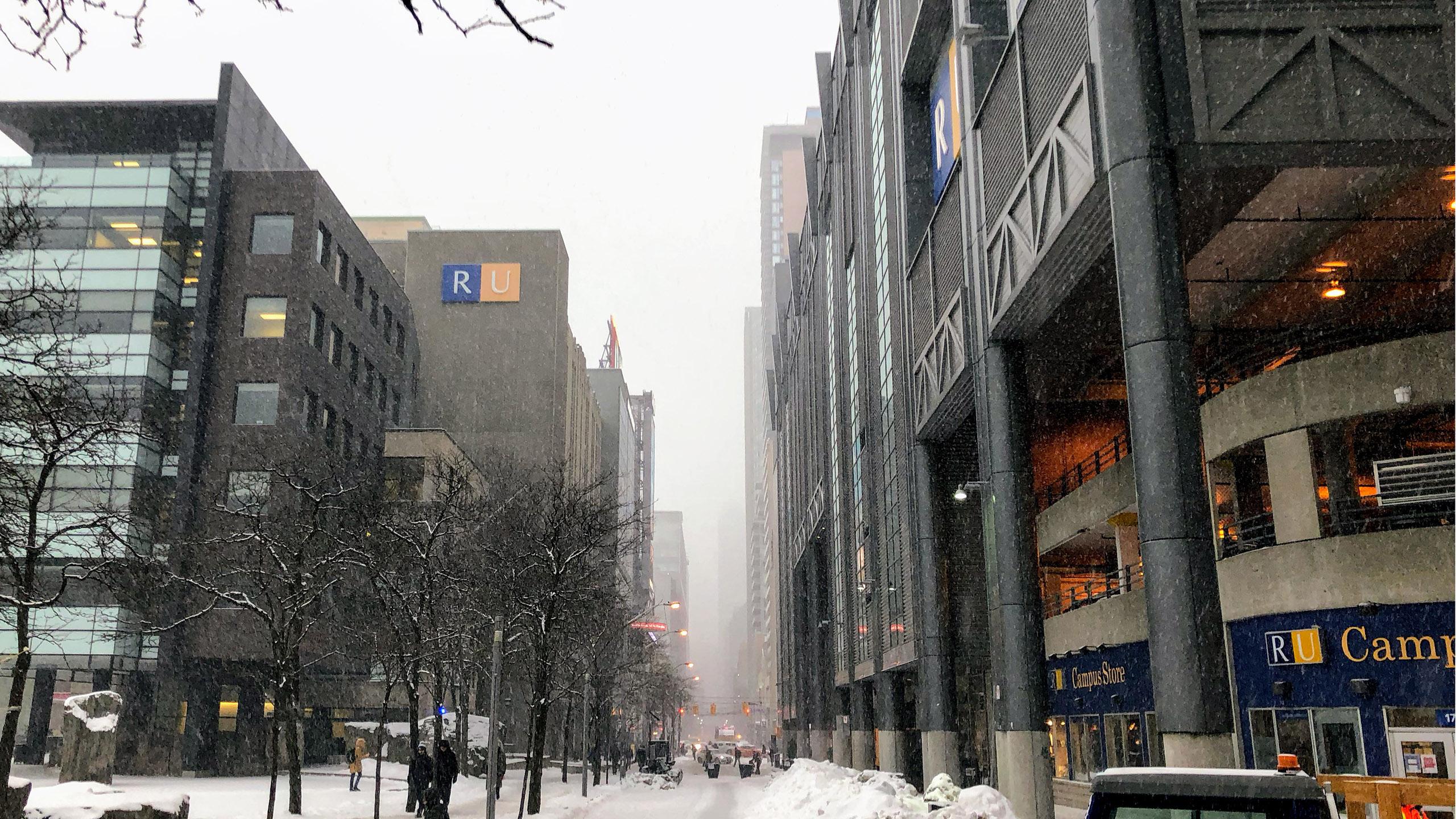 A show of Victoria Street as seen from Gould Street