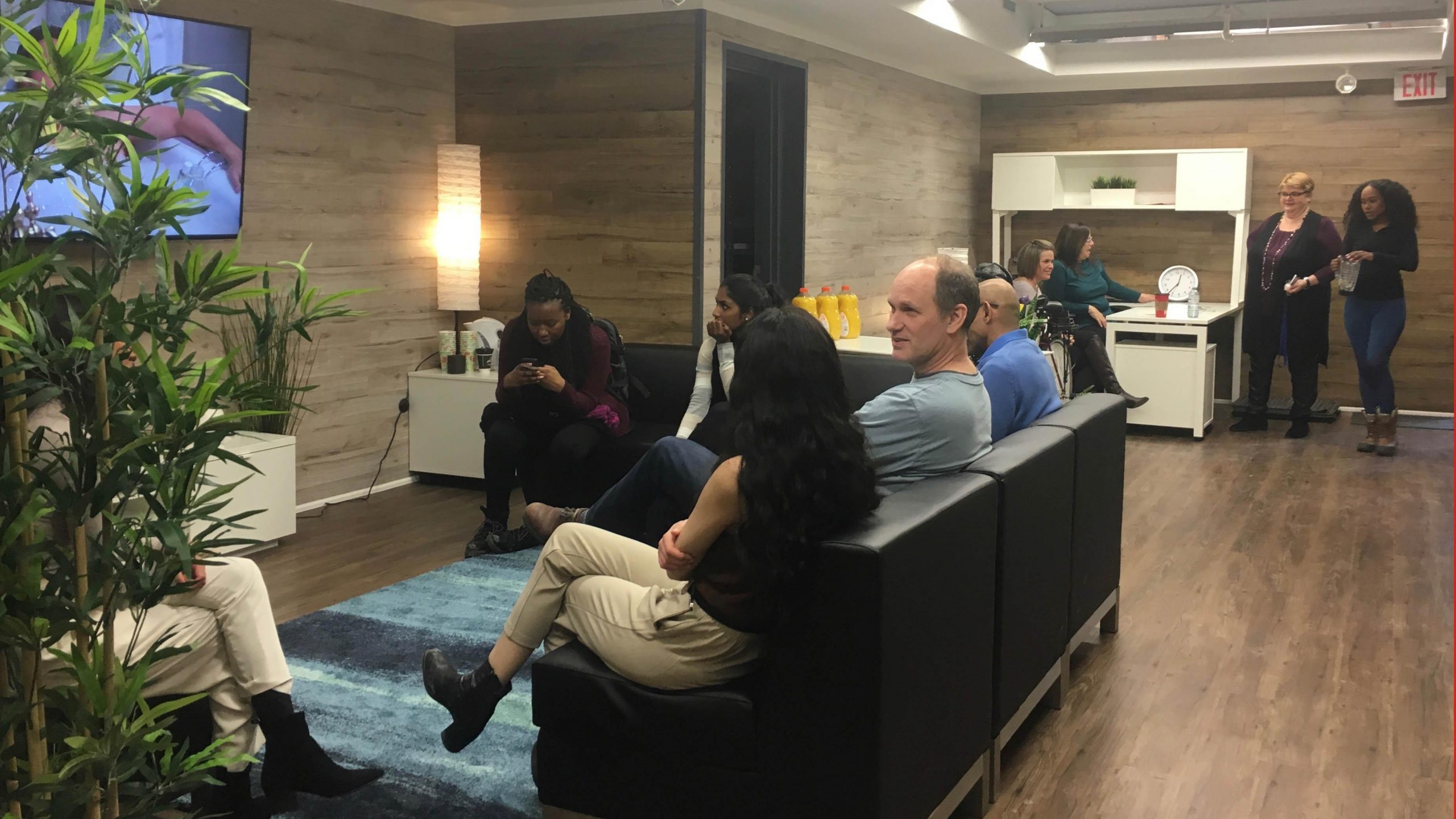 People watching Netflix in the RSU Wellness Centre.