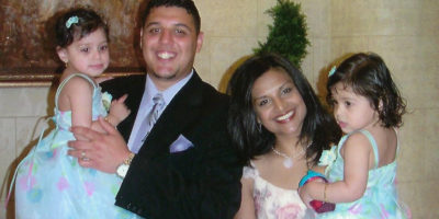 Family portrait of Mariyah as a young child