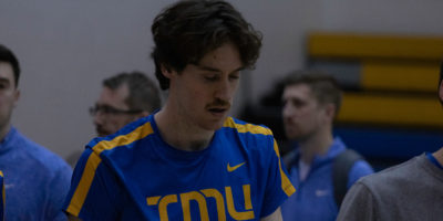 TMU Bold men's volleyball player Alex King