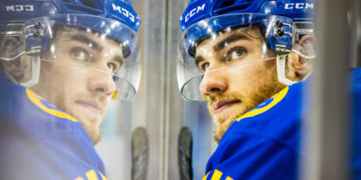 TMU Bold men's hockey player Joe Rupoli