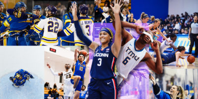 Collage of sports photos