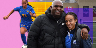 Composite of Alexia and her father