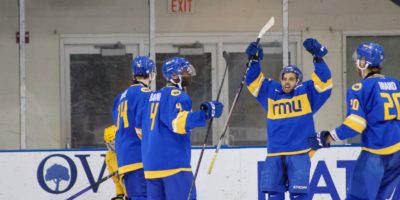 Aleks Dimovski celebrating the goal