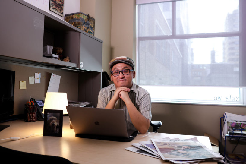An image of Editor-in-Chief Joshua Chang smiling