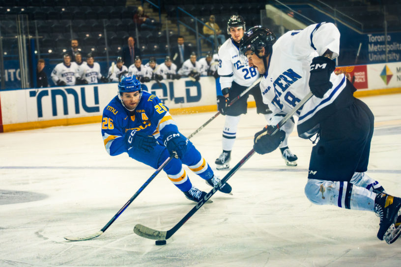 Ian Martin fights for possession