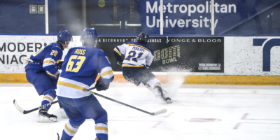 TMU and Lakehead battle for possession