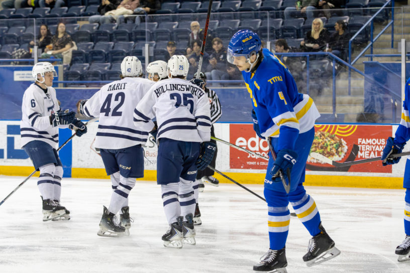 TMU skates away as U of T celebrates a goal